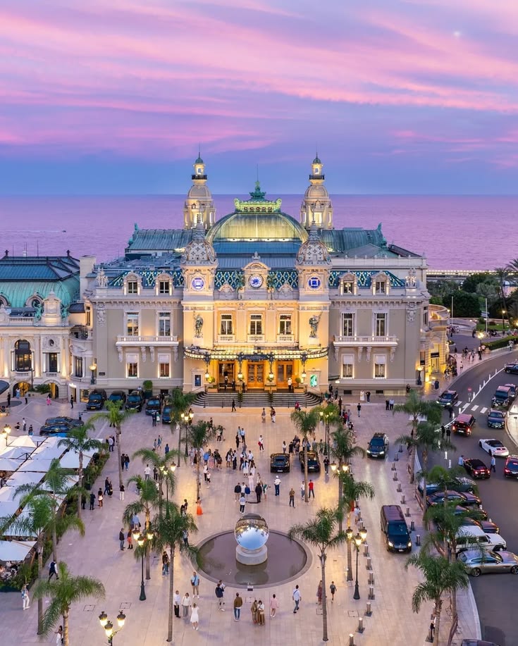 Casino de Monte-Carlo at sunset